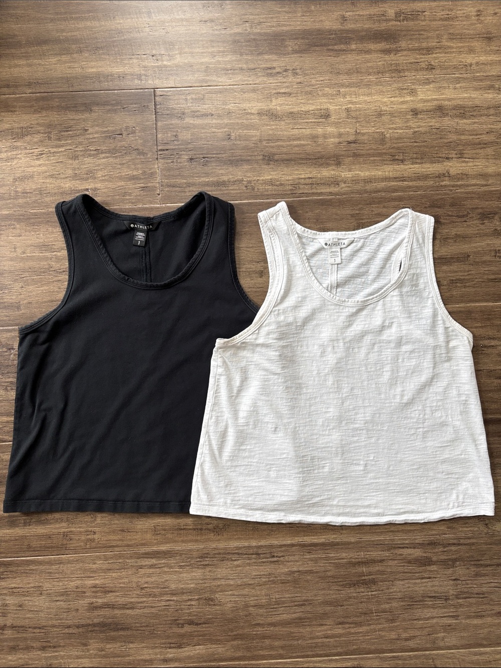 Athleta Crop Racerback Tanks
